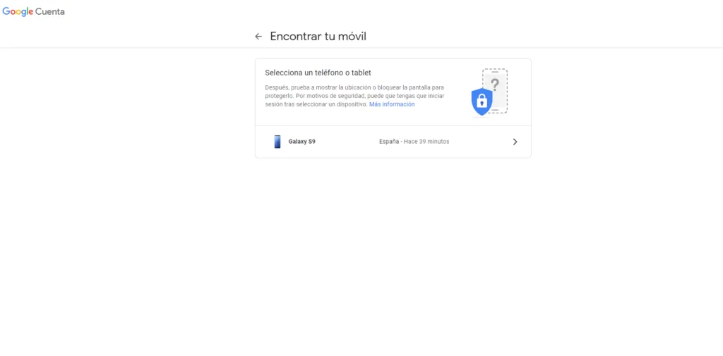 Encontrar mi dispositivo